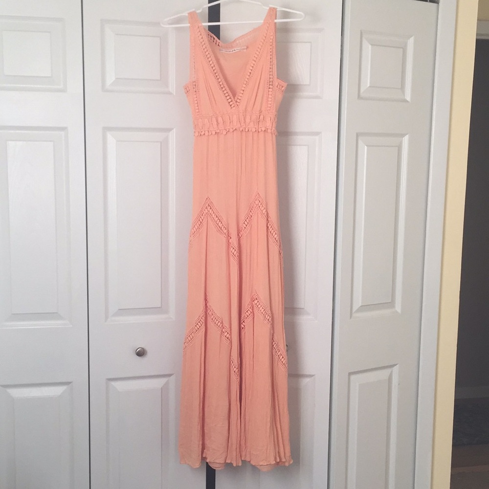 Chelsea & Violet Peach Maxi Dress